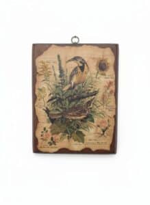 Vintage-Arthur-Singer-Bird-and-Botanical-Lithograph-Plaques-Robin-and-Meadowlark