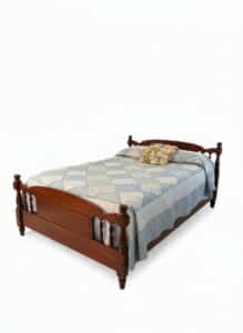 Vintage-Floral-Patchwork-Quilt-Set-Blue-and-Sage-Tones
