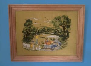 Vintage-Golf-Scene-Crewel-Embroidery-second-image