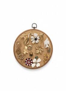 Vintage-Jewelry-Art-Collection-on-Display-Board