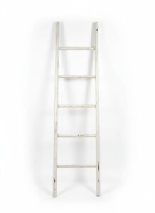 Vintage-Quilt-Display-Ladder-with-Four-Handmade-Quilts-second-image
