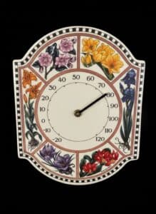 Blue-Ridge-Pottery-Floral-Thermometer-3