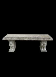 Cast-Stone-Lion-Leg-Garden-Bench-3