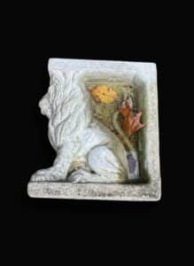 Cast-Stone-Lion-Wall-Fountain-Plaque-B-third-image-3