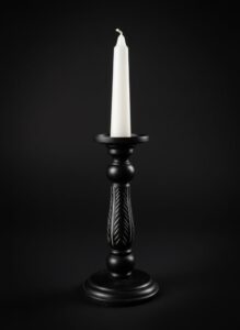 Decorative-Black-Wood-Pillar-Candle-Holder-3
