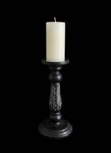 Decorative-Turned-Wood-Candlestick-3