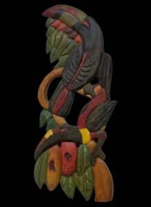Hand-Carved-Wooden-Bishop-Candlestick-Holder-second-image-3