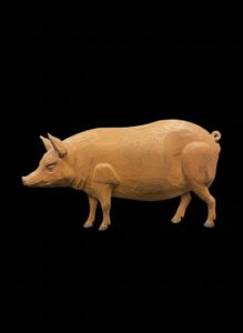 Hand-Carved-Wooden-Pig-Wall-Plaque-3