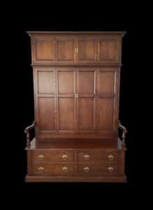 Henredon-Salem-Collection-Solid-Cherry-Traditional-Chippendale-Style-Hall-Tree-with-Storage-3