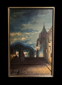 J.-Emzar-Oil-Painting-of-Colonial-Street-Scene