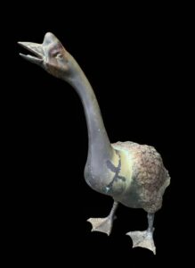 Large-Cast-Metal-Garden-Goose-Statue-3