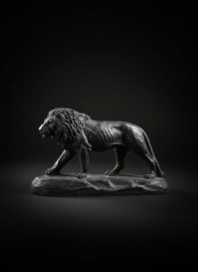 Mid-Century-Vintage-Cast-Iron-Lion-Sculpture-fourth-image-3