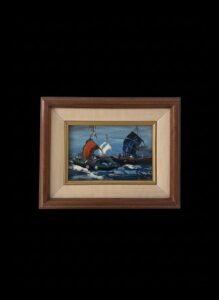 Ronguillo-Seascape-Oil-Painting-with-Junks