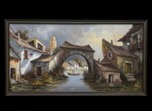 Venetian-Canal-Scene-Oil-Painting-by-Gianni-Mancini
