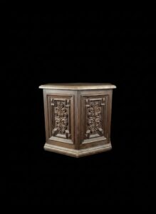 Vintage-Carved-Wood-Pedestal-Stand-3