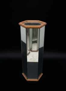 Vintage-Cast-Aluminum-Pedestal-Mailbox-with-Relief-Scene-third-image-3