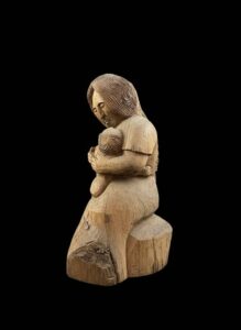 Vintage-Hand-Carved-Wooden-Mother-and-Child-Sculpture-3