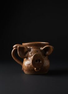 Vintage-Pig-Face-Pottery-Mug-3