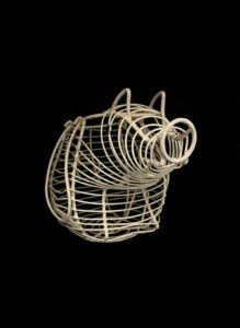 Vintage-Wire-Pig-Egg-Basket-B-second-image-3