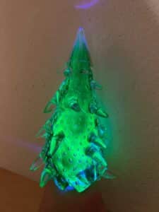 Uranium Glass X-mas tree