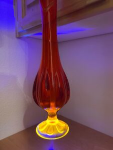 Amberina Glass Vase