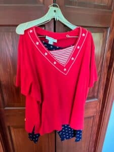Cathy-Davis-Womens-Patriotic-Top-and-Shorts-Set