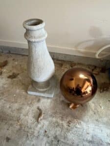 Faux-Cast-Stone-Pedestal-with-Copper-Gazing-Ball-second-image
