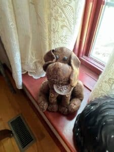 Leather-Dog-Doorstop-with-DO-NOT-DISTURB-Sign