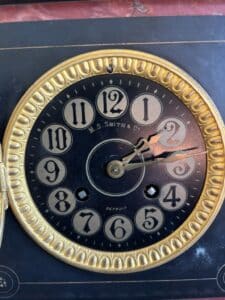 M.S.-Smith-Co.-Detroit-Mantel-Clock-with-Marble-Case