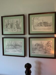 Set-of-Four-Charles-H.-Overly-Architectural-Sketches-of-Williamsburg