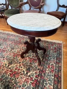 Victorian-Oval-Marble-Top-Parlor-Table