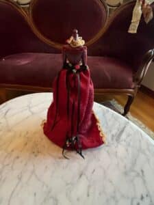 Victorian-Style-Porcelain-Doll-in-Red-Gown-second-image