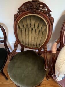 Victorian-Walnut-Carved-Rose-Parlor-Chair