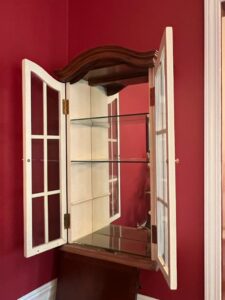 Vintage-Bombay-Co.-White-Arch-Top-Curio-Cabinet-second-image