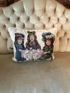 Vintage-Dakotah-Victorian-Doll-Tea-Party-Tapestry-Pillow