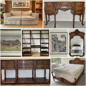 European & MidCentury Interiors: Louis XV, French Provincial, Italian Design & Fine Art