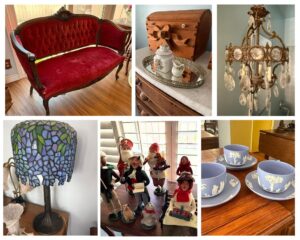 Collected Treasures in SJC- Antiques, Crystal, Vintage Furniture & Lighting