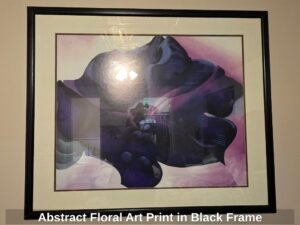 Abstract-Floral-Art-Print-in-Black-Frame