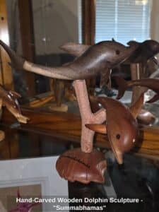 Hand-Carved-Wooden-Dolphin-Sculpture-Summabhamas