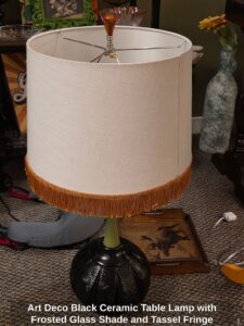 Art-Deco-Black-Ceramic-Table-Lamp-with-Frosted-Glass-Shade-and-Tassel-Fringe