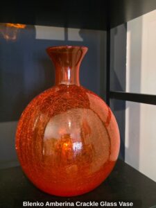 Blenko-Amberina-Crackle-Glass-Vase