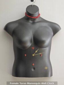 Female-Torso-Mannequin-Wall-Clock