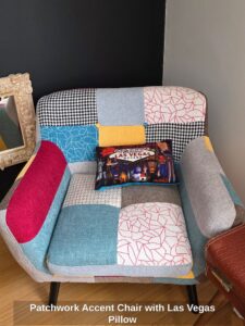 Patchwork-Accent-Chair-with-Las-Vegas-Pillow