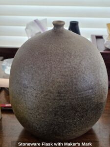 Stoneware-Flask-with-Makers-Mark
