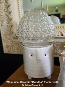 Whimsical-Ceramic-Buddha-Planter-with-Bubble-Glass-Lid