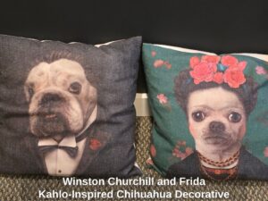 Winston-Churchill-and-Frida-Kahlo-Inspired-Chihuahua-Decorative-Pillows