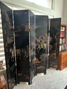 Six-Panel-Chinese-Coromandel-Folding-Screen-second-image