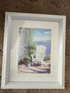 C.-Sako-Garden-on-the-Bluff-Framed-Print