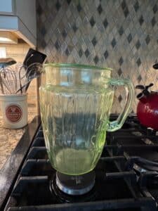 Green-Uranium-Glass-Pitcher