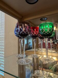 Set-of-Ajka-Crystal-Cut-Overlay-Wine-Glasses